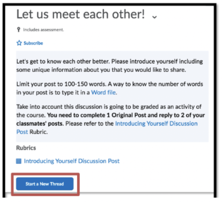 How to Post on Discussion Boards in D2L OIT Knowledge Base