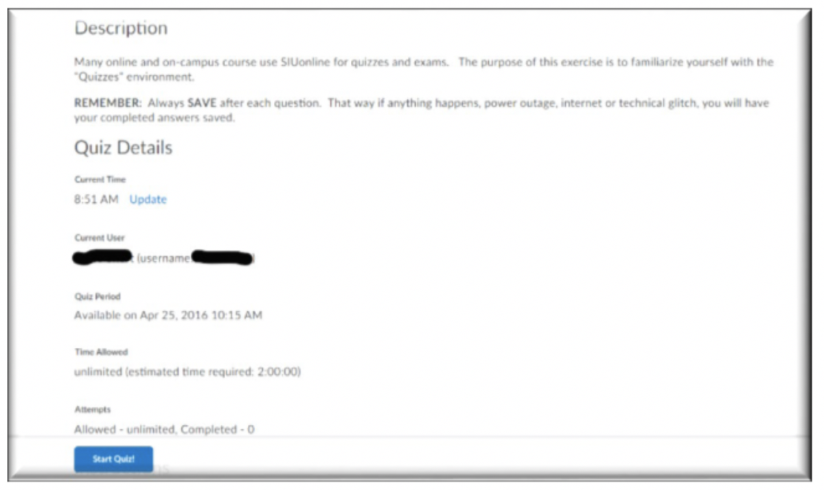 How to Take Quizzes in D2L OIT Knowledge Base