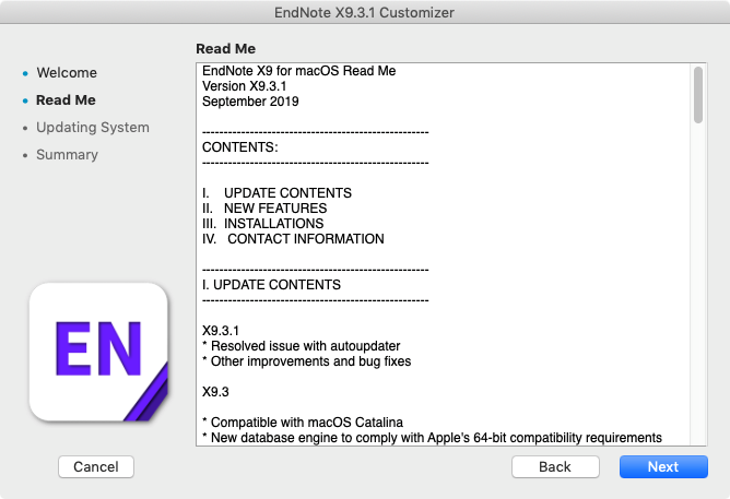 Endnote X9 Mac