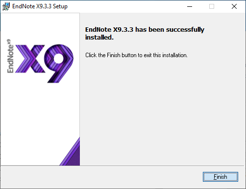 Finish Installation