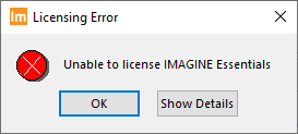 ERDAS IMAGINE 2022 - Licensing Error