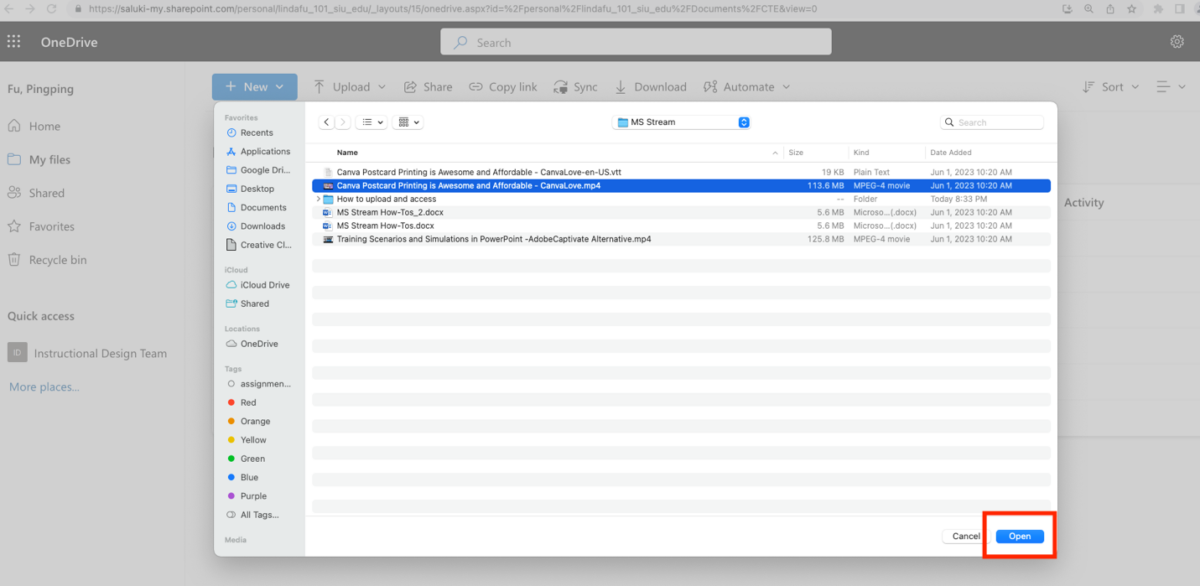 Upload a File to Microsoft Stream – OIT Knowledge Base