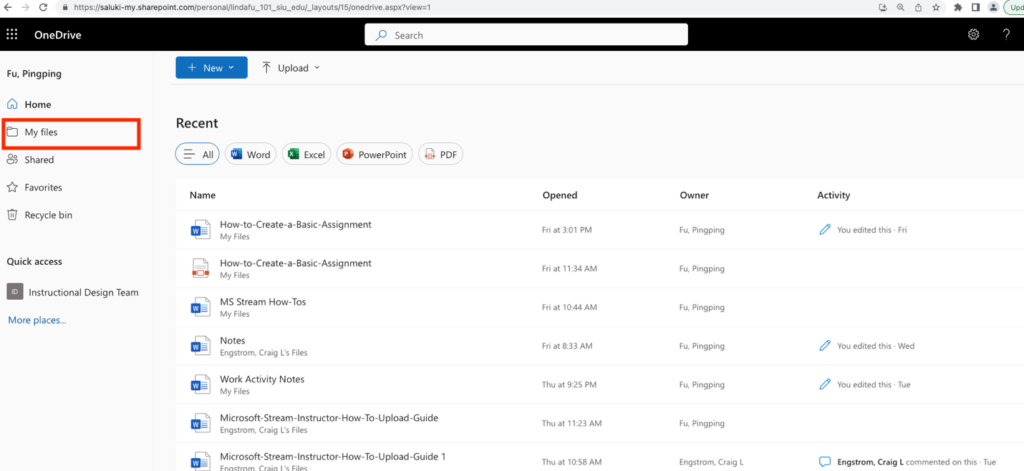 Upload a File to Microsoft Stream – OIT Knowledge Base