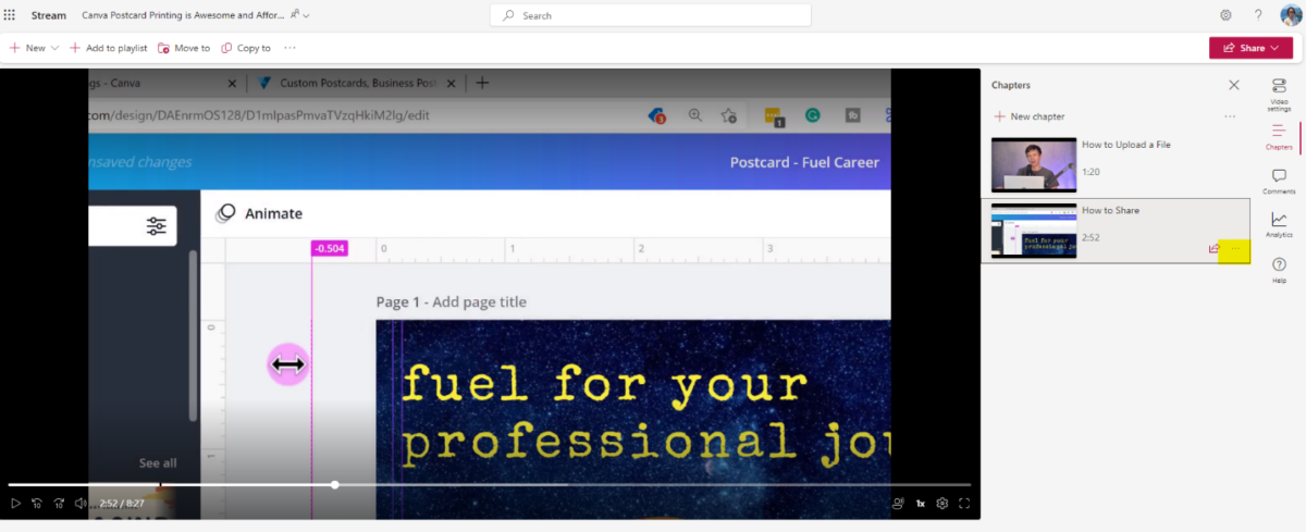 Video Chapters in Microsoft Stream – OIT Knowledge Base