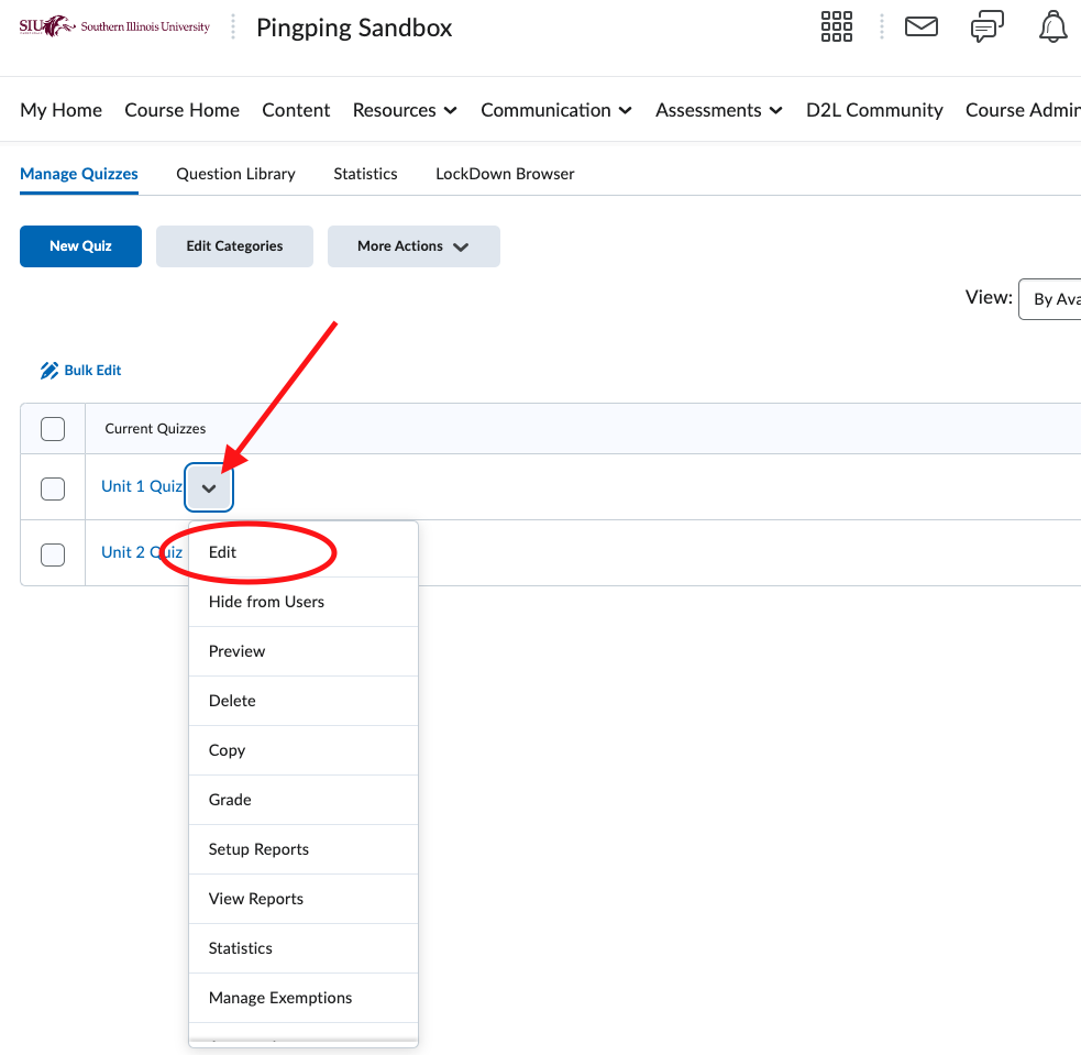 How to Display Quiz Feedback on D2L – OIT Knowledge Base