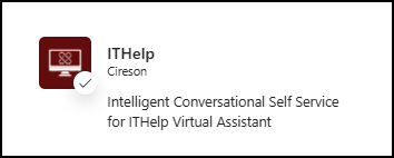 Screenshot of the IT Help App icon.