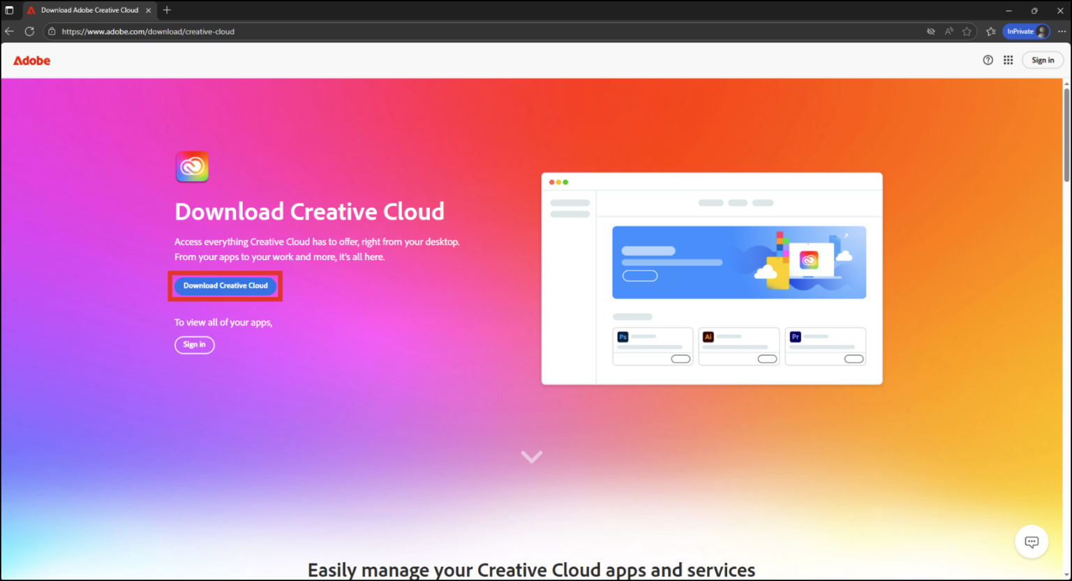 Install Adobe Creative Cloud on Your Personal Computer – OIT Knowledge Base
