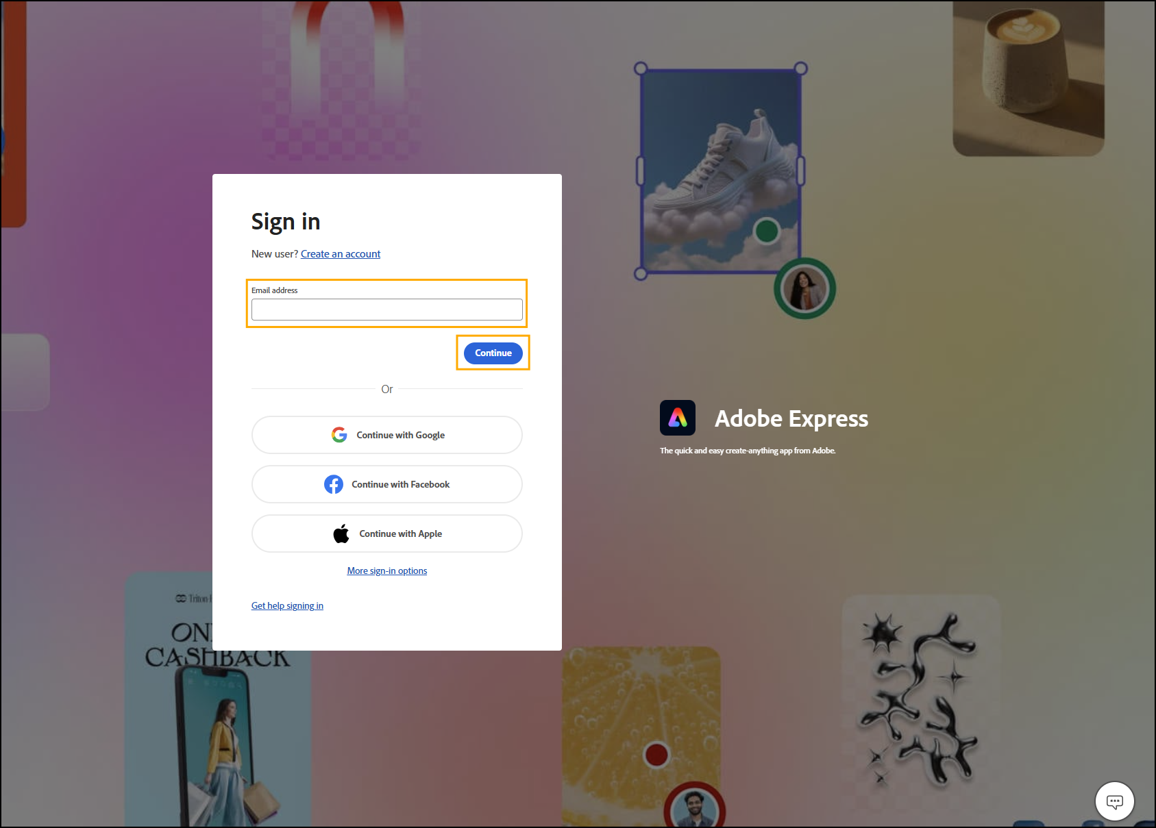 Sign In Adobe Express – OIT Knowledge Base
