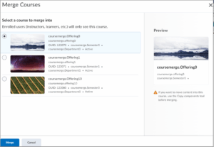 D2L Course Merge Guide – OIT Knowledge Base