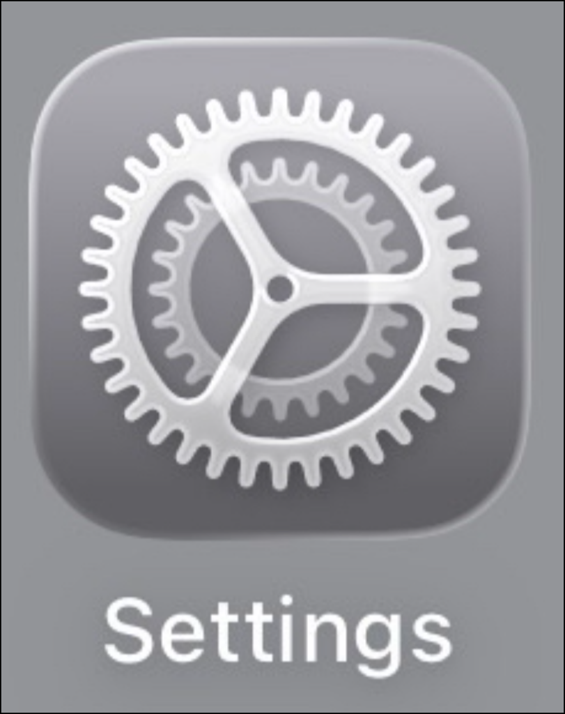 Screenshot of Settings icon.